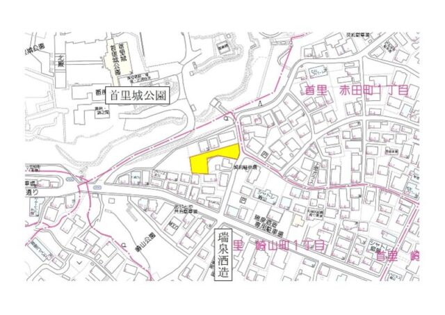 首里崎山町1丁目売地-地図