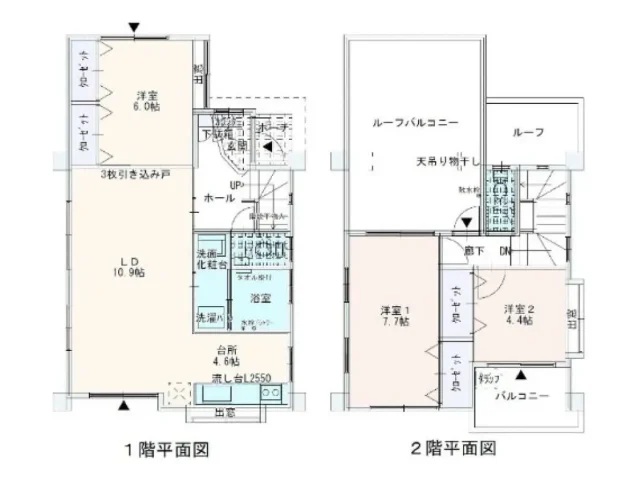 宇栄原売家　間取り